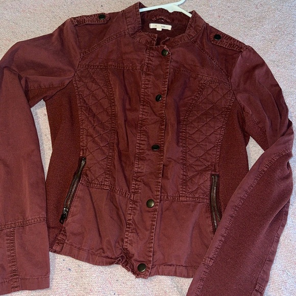 Maurices Jackets & Blazers - Maurices Maroon Button Up Jacket Size Small